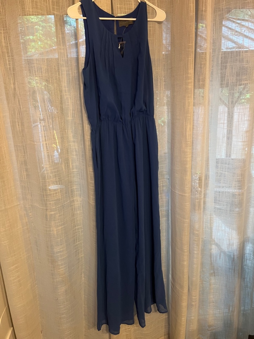 Sunday in Brooklyn Navy Sleeveless jumpsuit with pockets
